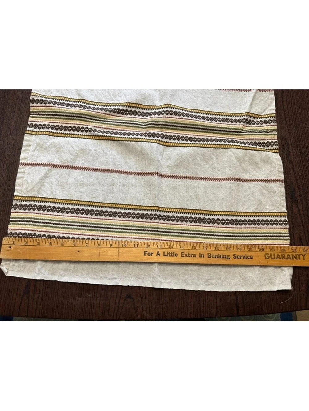 2 Large Table Runners Brown 61 x 24.5 Vintage?